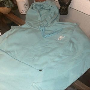 blue nike hoodie